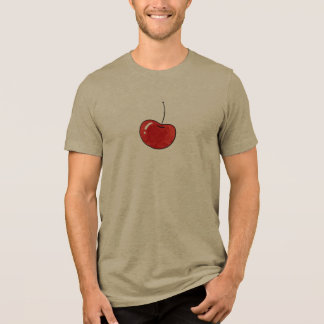 Kitsch Cherry Watercolor Illustration Tri-Blend Shirt