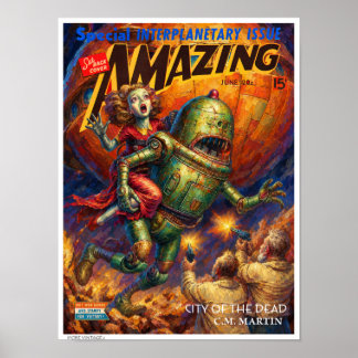 KITSCH DECOR: VINTAGE PULP MAG COVER POSTER