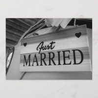 Kitsch Handwritten Wedding Thank You Postcard