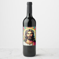 Kitsch Jesus wine label!