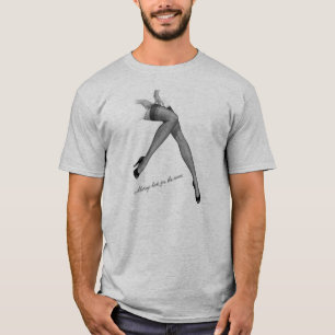 Kitsch Vintage Pin-Up Legs Stockings T-Shirt