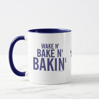 Kitschen Fatty Wake N' Bakin' Mug Deli Blue
