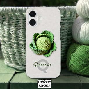 Kitschy Modern Granny Garden Crochet Cabbage Name  iPhone 16 Case
