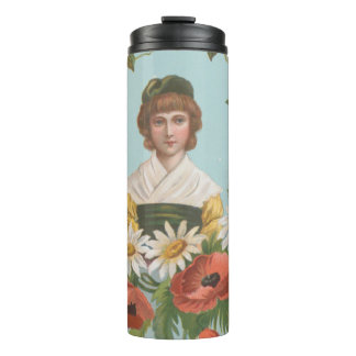 Kitschy Retro German Valentine's Card, 1884 Thermal Tumbler