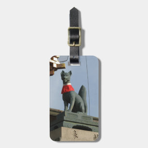 Kitsune キツネ (Fox) with Jewel in Mouth Luggage Tag
