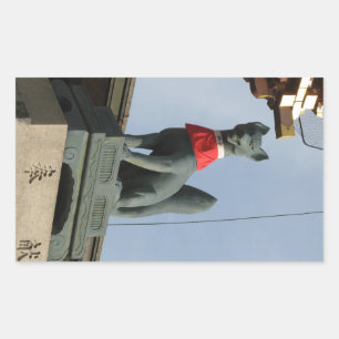 Kitsune キツネ (Fox) with Jewel in Mouth Rectangular Sticker