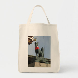 Kitsune キツネ (Fox) with Jewel in Mouth Tote Bag