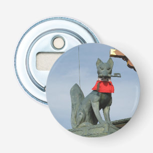 Kitsune キツネ (Fox) with Key in Mouth Bottle Opener