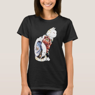 Kitsune Cat Tattoo - Peony Foxy Classic T-Shirt