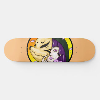 Kitsune Fox Mask Girl Skateboard