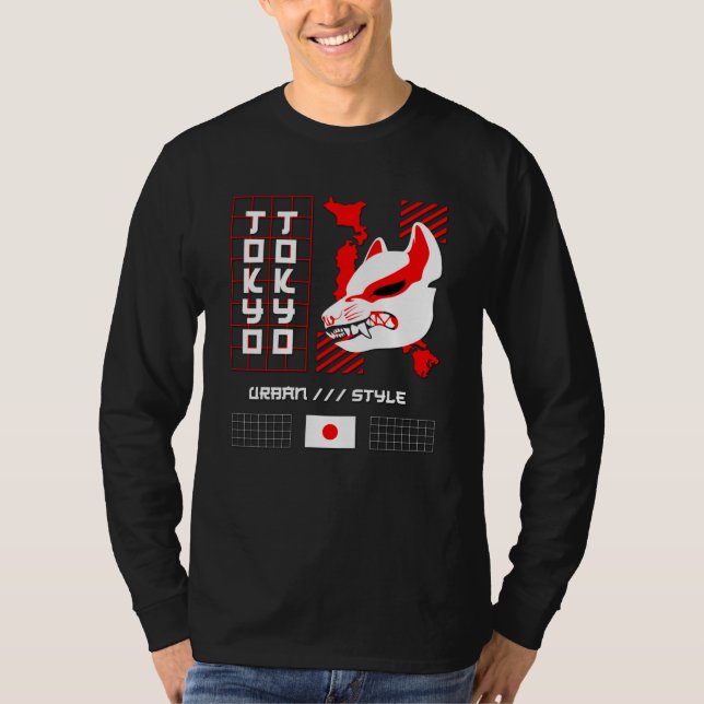 Kitsune Fox Tokyo City T-Shirt (Front)