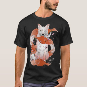 Kitsune Japanese Kami Inari Nine-Tailed Fox Fox Sp T-Shirt