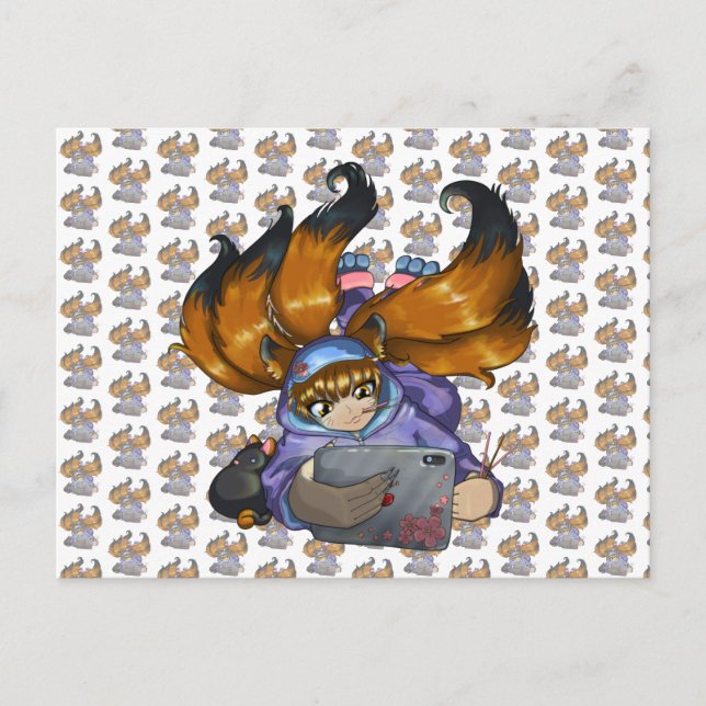 Kitsune Life Postcard (Front)