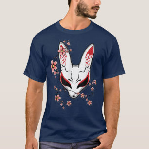 Kitsune Mask With Sakura Flower Impera Chalice Gh T-Shirt