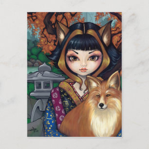 "Kitsune" Postcard