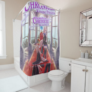 Kitsune princess shower curtain