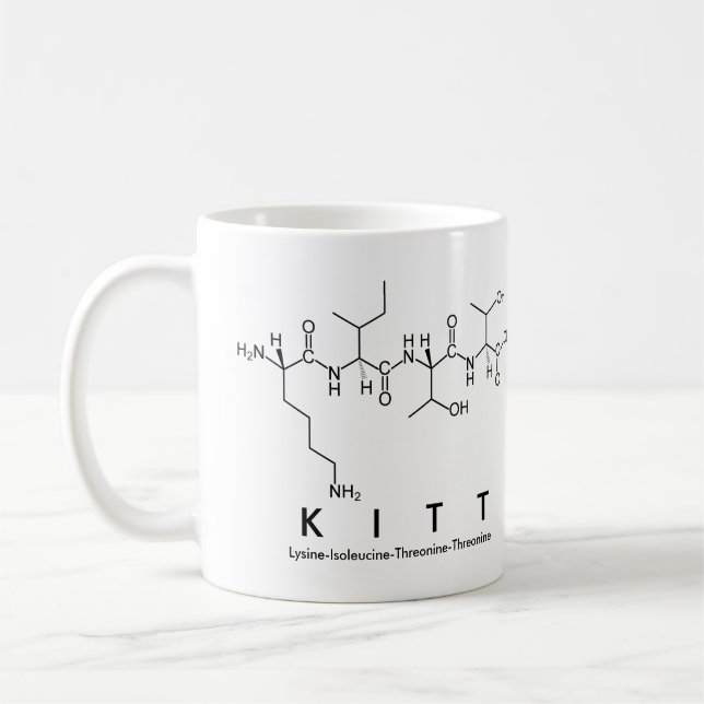 Kitt peptide name mug (Left)