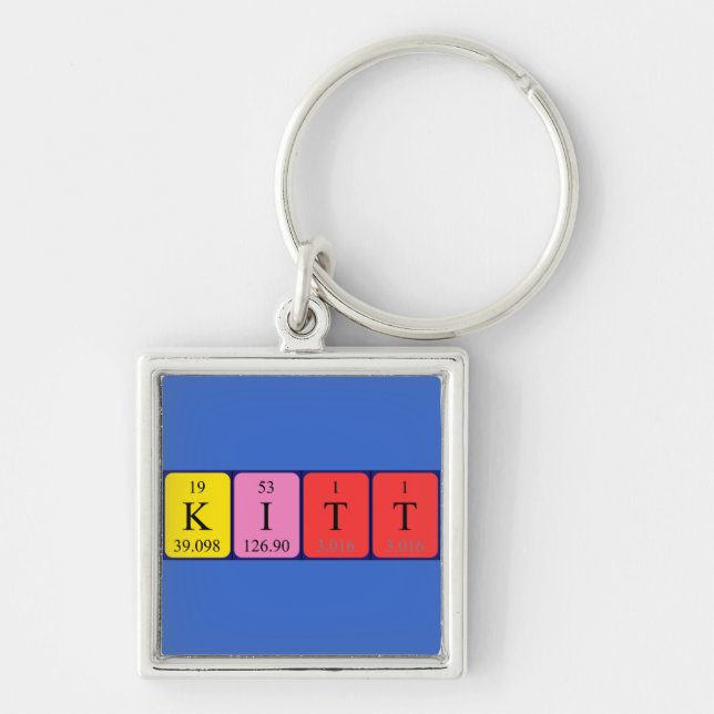 Kitt periodic table name keyring (Front)