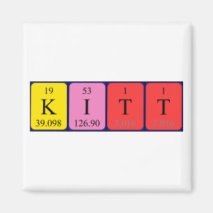 Kitt periodic table name magnet