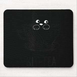 KitTea Cat Lover Cute And Fun Black Cat Mouse Pad