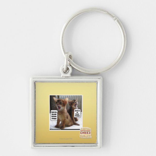 Kitteh carols key ring (Front)
