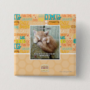 Kitteh rule #231 15 cm square badge