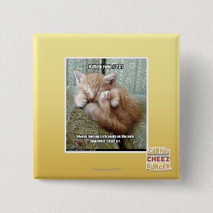Kitteh rule #231 15 cm square badge