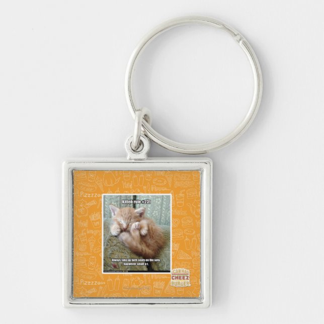 Kitteh rule #231 key ring (Front)