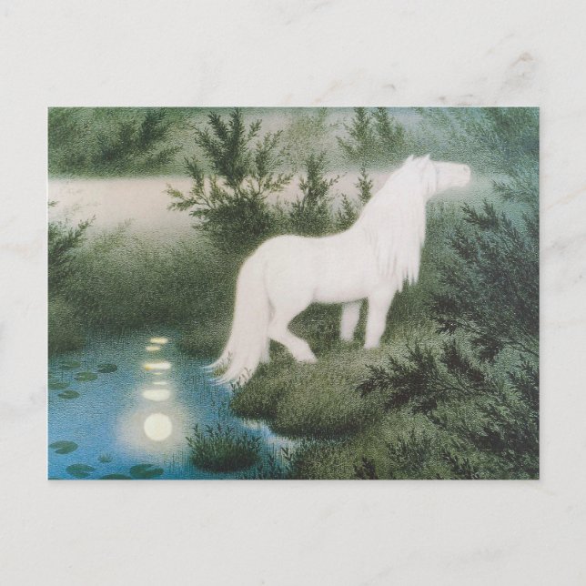 Kittelsen The neck as a white horse CC0823 Postcard (Front)