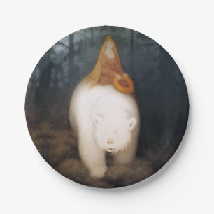 Kittelsen - White-Bear King Valemon Paper Plate