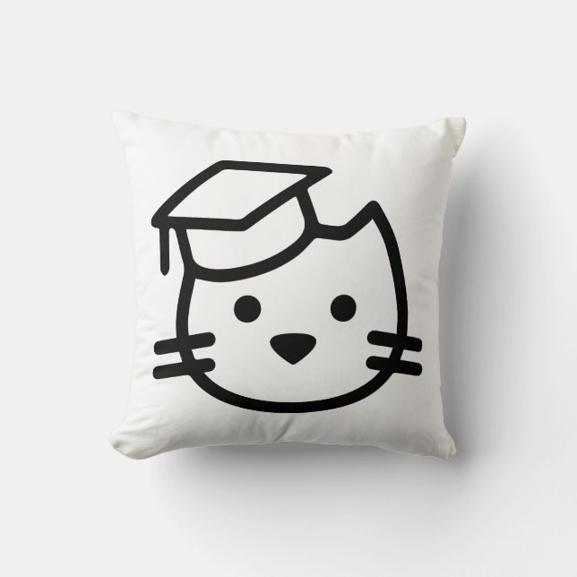 Kitten Academy Logo Cushion (Front)