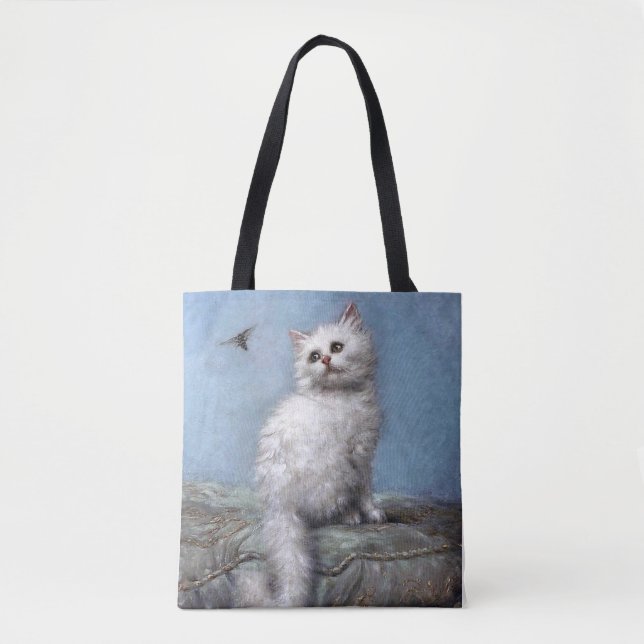 Kitten and Bee, Carl Kahler Tote Bag (Front)