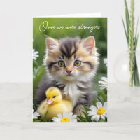 Kitten and Duckling Friends Birthday
