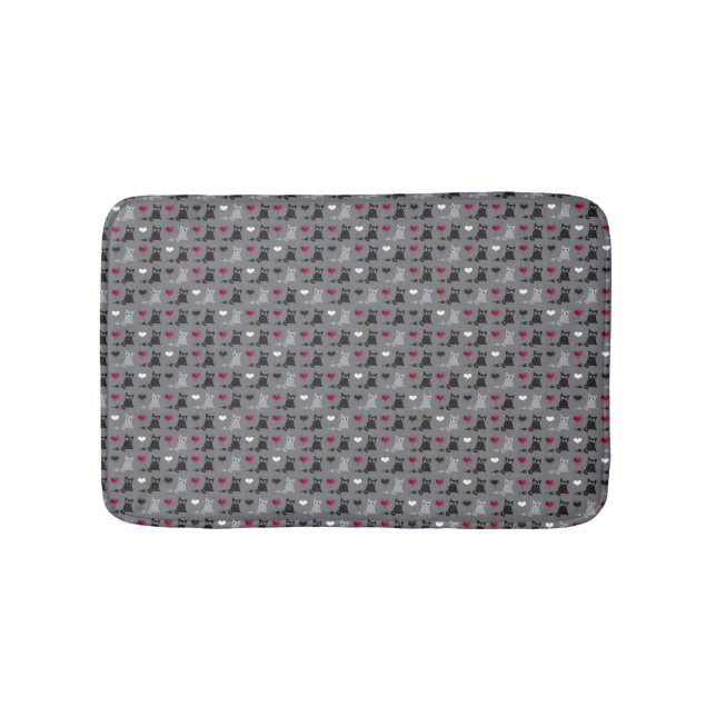 kitten and mice pattern bath mat (Front)