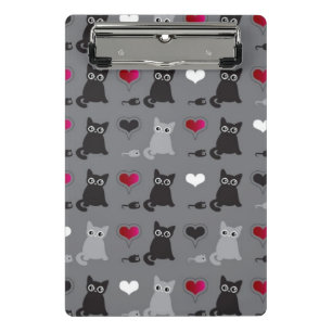 kitten and mice pattern mini clipboard