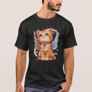 Kitten Angel Holy Cat Faith God Religion Heavenly  T-Shirt