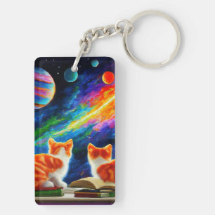 Kitten Art Key Ring