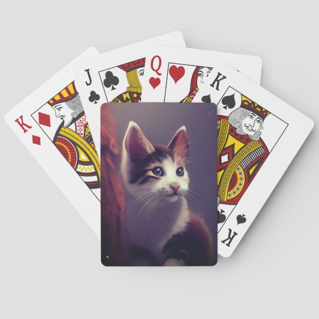 Kitten Art Playing Cards (Back)