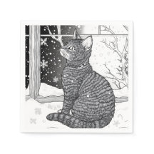 kitten at the Snow Fells window