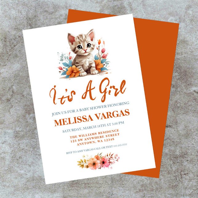 Kitten Baby Shower Invitations (Creator Uploaded)