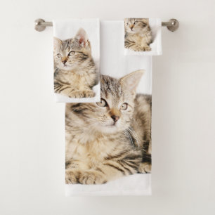 Kitten Bathroom Towel Set