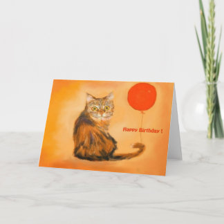 Kitten birthday card