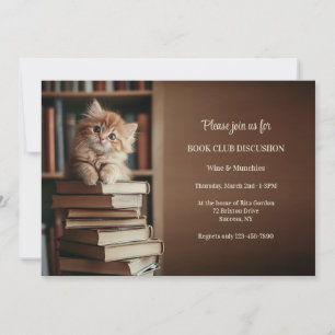 Kitten Book Club Discussion Invitation