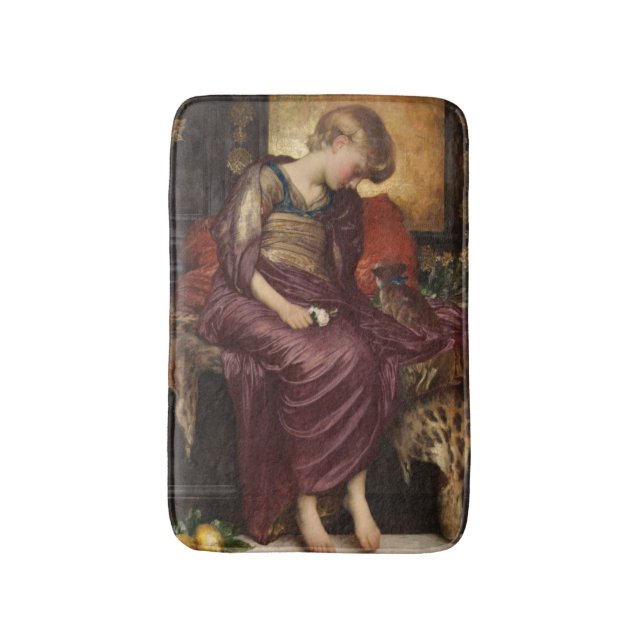 Kitten (by Frederic Leighton) Bath Mat (Front Vertical)