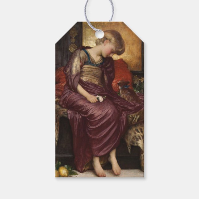 Kitten (by Frederic Leighton) Gift Tags (Front)