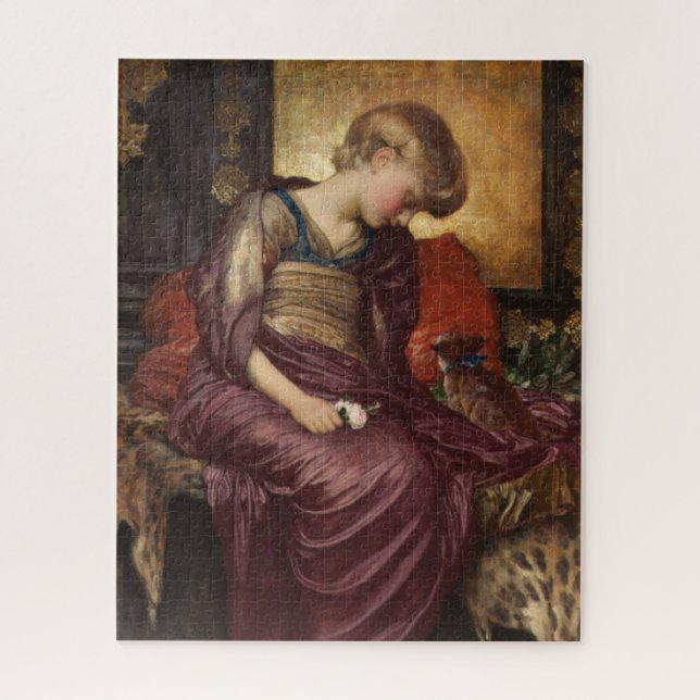 Kitten (by Frederic Leighton) Jigsaw Puzzle (Vertical)