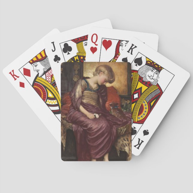 Kitten (by Frederic Leighton) Playing Cards (Back)