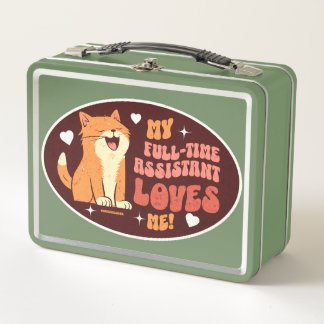 KITTEN CARTOON METAL LUNCH BOX