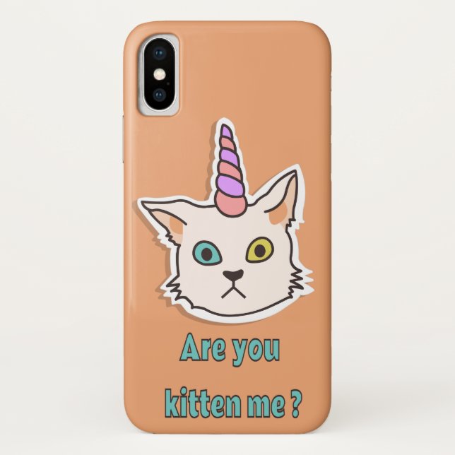 Kitten Case-Mate Barely iPhone X Case-Mate iPhone Case (Back)