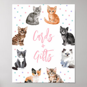 Kitten Cat Birthday Cards and Gifts Sign